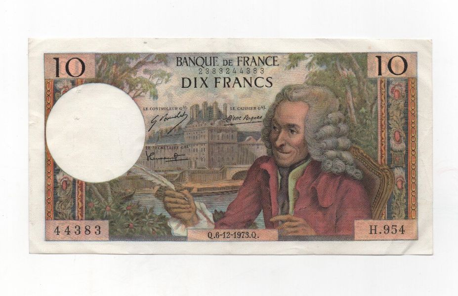 FRANCIA DEL AÑO 1973 DE 10 FRANCOS